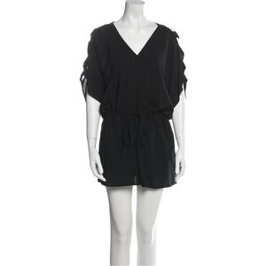Mason Black V Neck Mini Dress XS 2